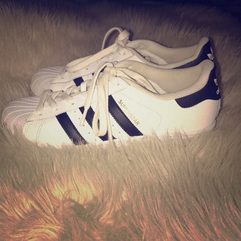 Adidas shoes superstars black and white shoes